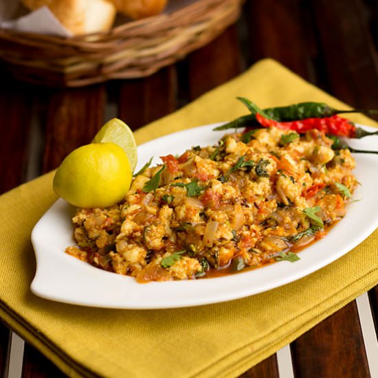 Paneer Bhurji - Recipe photo by Flavors of Mumbai