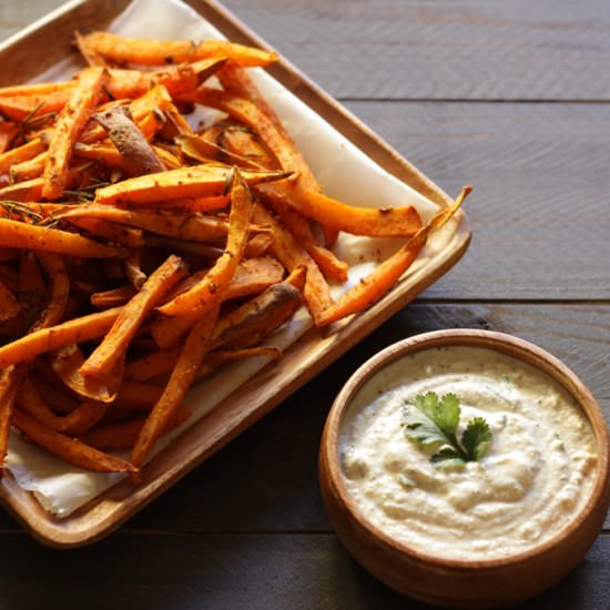 Baked sweet potato & cashew sauce - Recipe photo by madebychoices