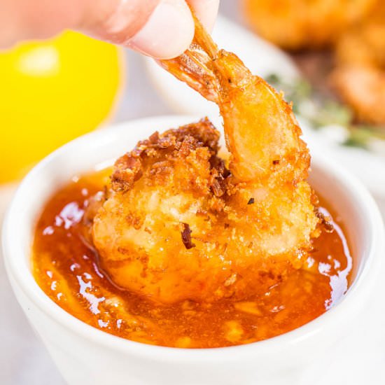 Coconut Shrimp w/ Orange-Chili Dip - Recipe photo by Averie
