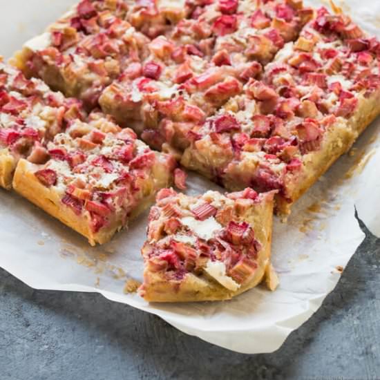 Rhubarb Bars - Recipe photo by garnishwithlemon