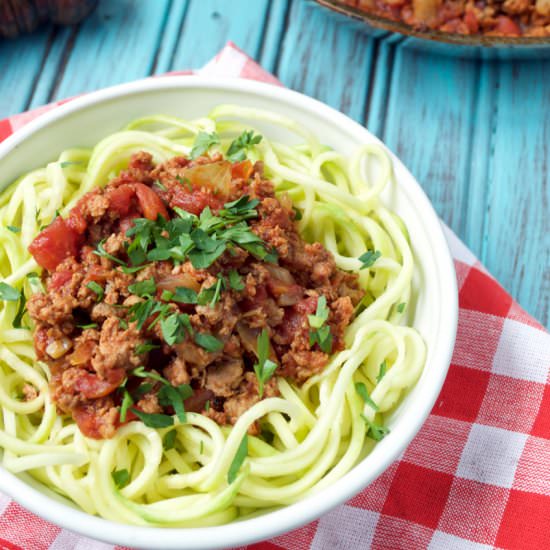 Rustic Chorizo Pasta - Recipe photo by plaidandpaleo