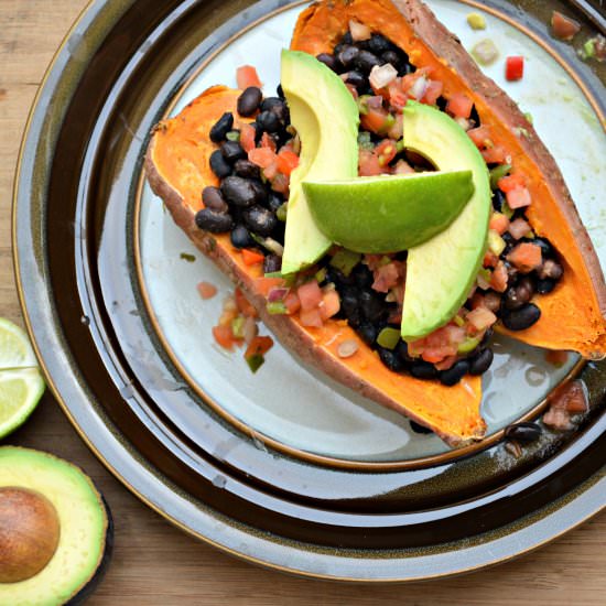 Black Bean Stuffed Sweet Potato - Recipe photo by houseofhealthy