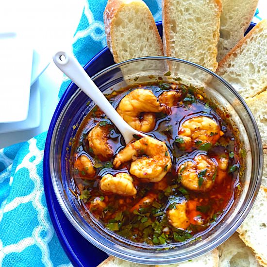 Garlic-Habanero Shrimp - Recipe photo by kellysambitiouskitchen