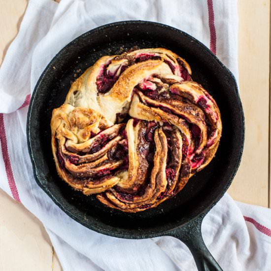 Nutella Raspberry Swirl Bread - Recipe photo by cookienameddesire
