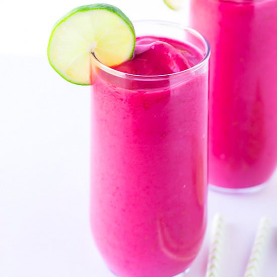 Raspberry Lime Smoothie - Recipe photo by Deliciously Sprinkled