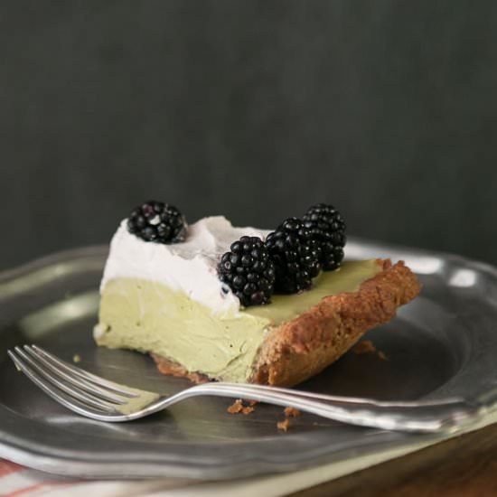 Silky Matcha Blackberry Pie - Recipe photo by hungryrabbitnyc