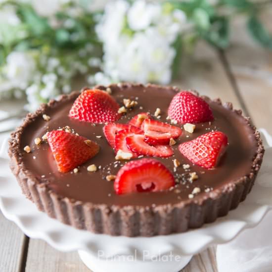 Double Chocolate Tart - Recipe photo by PrimalPalate