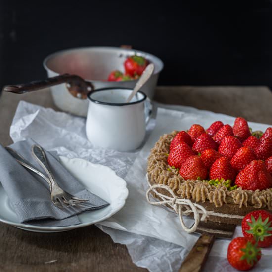 Vegan Strawberry Torte - Recipe photo by Food with a View