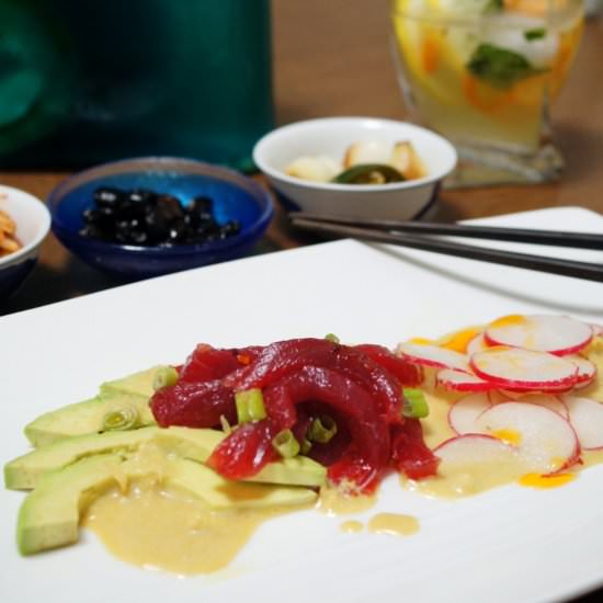 Korean-Style Tuna Tartare - Recipe photo by flavorfuljourneys