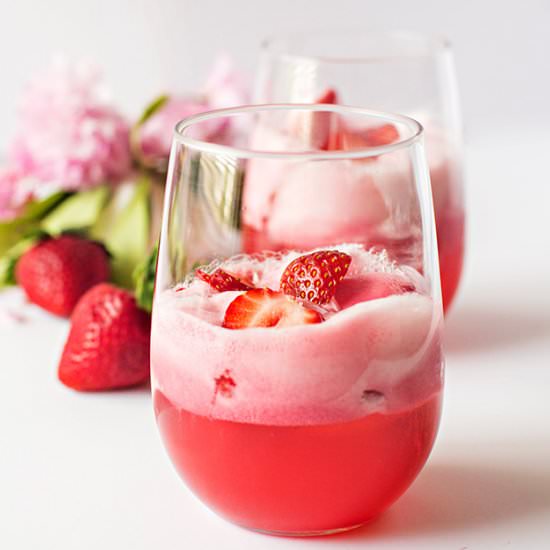 Strawberry Sorbet Float - Recipe photo by Adore Foods