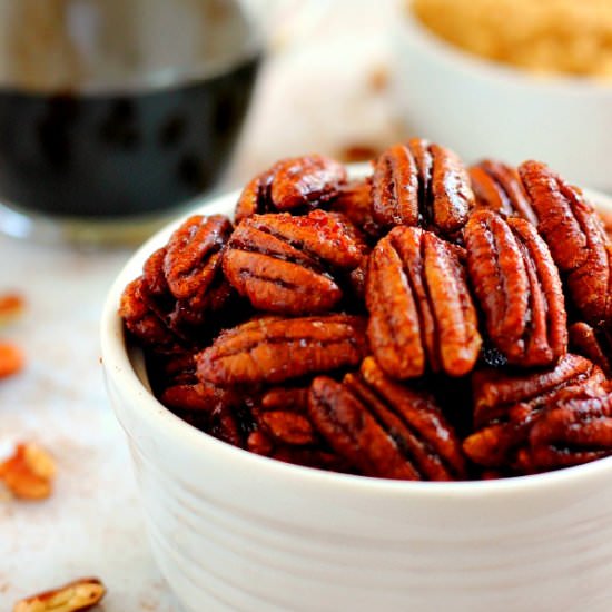 Maple Cinnamon Pecans - Recipe photo by pumpkinnspice