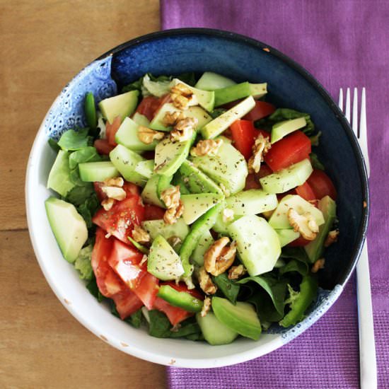 Greek Spinach Salad - Recipe photo by akamatra