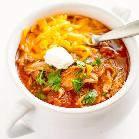 Crockpot Pulled Pork Chili - Recipe photo by slowcookergourmet