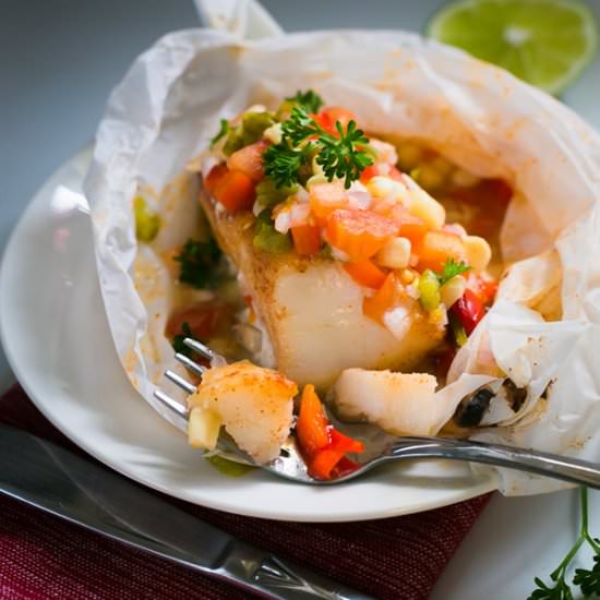 Oven Baked Alaskan Cod Parcels - Recipe photo by MunchkinTime