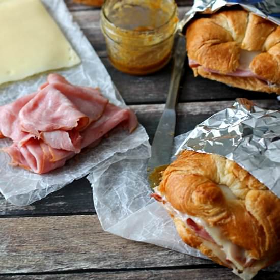 Hot Ham & Swiss Croissants - Recipe photo by Lifewiththecrustcutoff