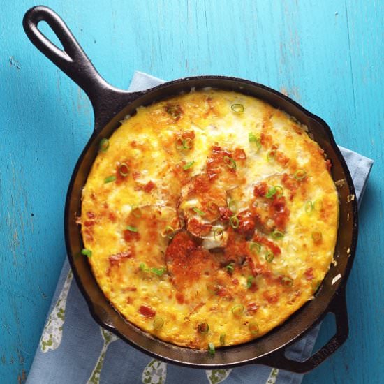 Bacon, Leek and Potato Frittata - Recipe photo by Sprinkles and Sauce