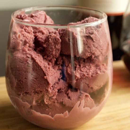 Red Wine Ice Cream - Recipe photo by cookingwithjanica