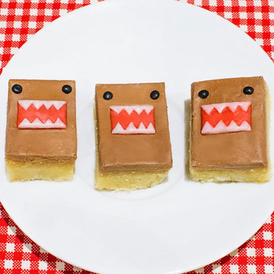 Domo-kun Millionaire's Shortbread - Recipe photo by ionlyeatcutethings