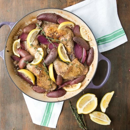 Vermouth-Braised Lemon Chicken Legs - Recipe photo by boulderlocavore