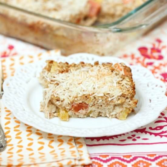 Pina Colada Baked Oatmeal - Recipe photo by Food Done Light