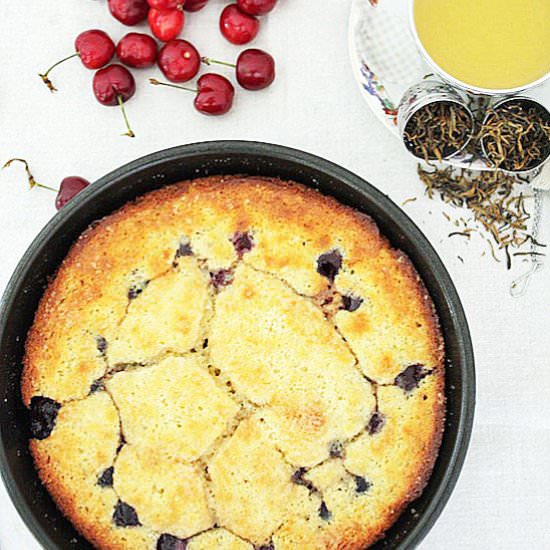 Dark Cherry Buttermilk Cake - Recipe photo by adoring-kitchen