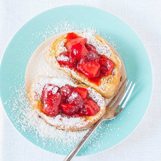 Banana Cream Cheese French Toast - Recipe photo by platingpixels