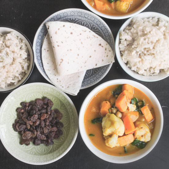 Sweet Potato Curry (vegan & GF) - Recipe photo by JuYogi