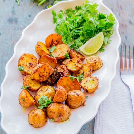 Indian Spiced Roasted Potatoes - Recipe photo by Priyanka DK