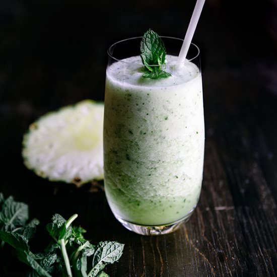 Pineapple, Cucumber & Mint Blend - Recipe photo by gatherandfeast