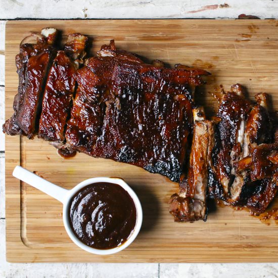 Pomegranate Molasses BBQ Ribs - Recipe photo by iwillnoteatoysters