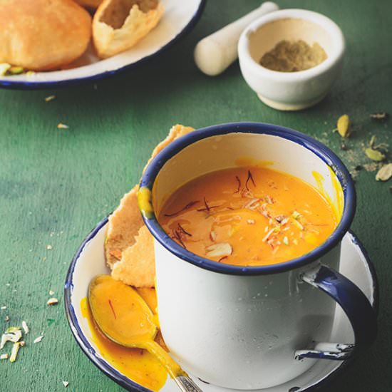 Kesari Aamras - Recipe photo by cubesnjuliennes
