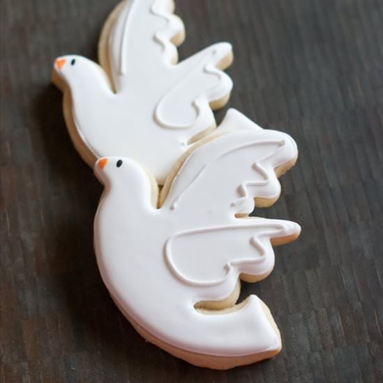 Confirmation Dove Cookies - Recipe photo by bridget350