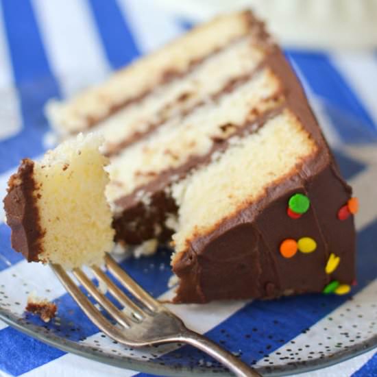 Yellow Birthday Cake - Recipe photo by SprinkledWithJules