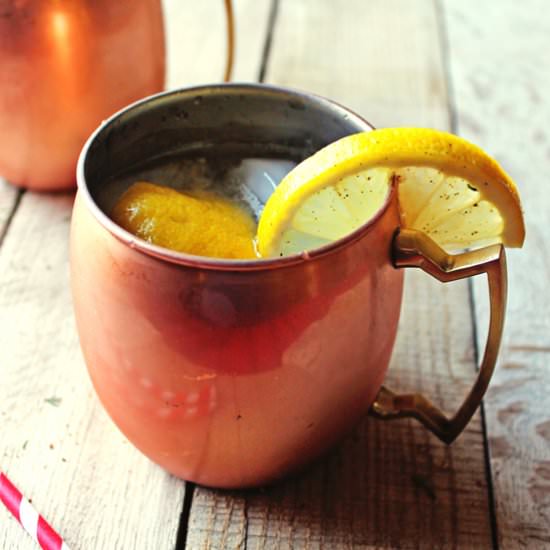 Danish Aquavit Mule - Recipe photo by Rhubarbarians