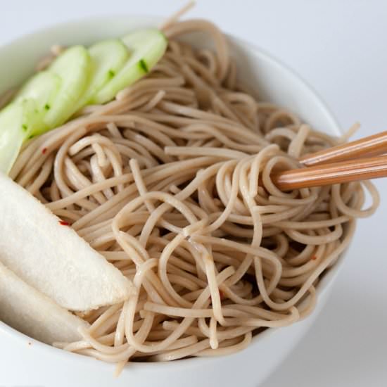 Korean Cold Noodles - Recipe photo by GoodieGodmother