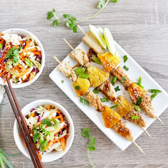 Grilled Gardein Chick'n & Pineapple - Recipe photo by sunnyvegan