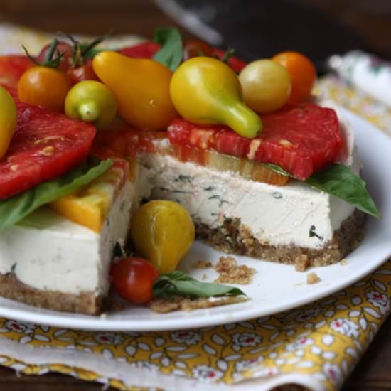 Savory Dairy-Free Cheesecake - Recipe photo by SpunkyCoconut