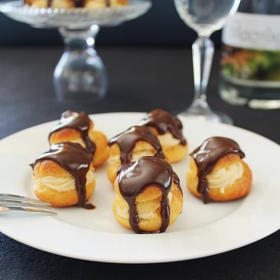 Profiteroles with Mastic Cream - Recipe photo by culinaryflavors