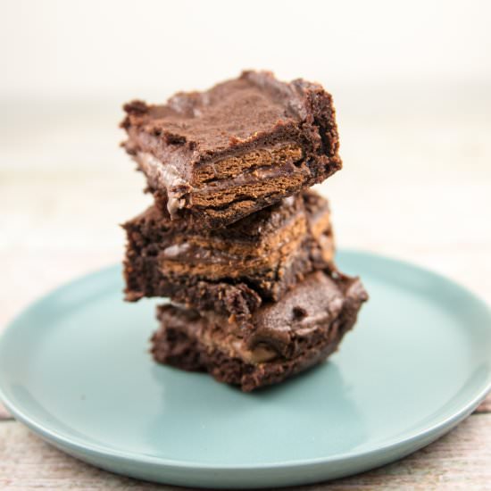 Tim Tam Brownies - Recipe photo by bunsenburnerbakery