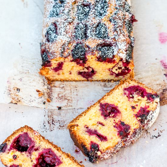Boysenberry, Lemon and Almond Loaf - Recipe photo by thebrickkitchen