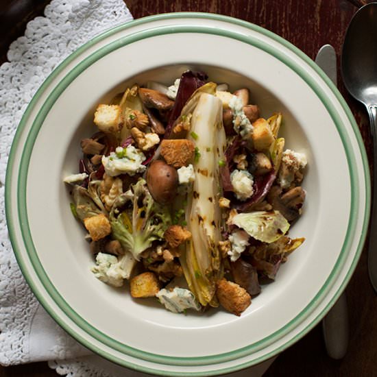 Grilled chicory salad - Recipe photo by jernejkitchen