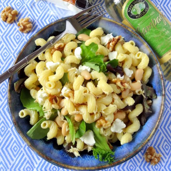 Creamy White Bean Pasta Salad - Recipe photo by PutOnYourCakePants