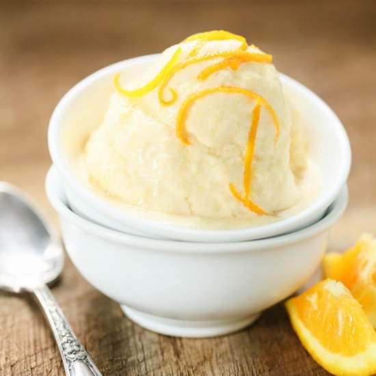 Vegan Orange Creamsicle Ice Cream - Recipe photo by EatGood4Life