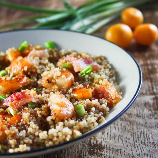 Apricot Bacon Glazed Shrimp - Recipe photo by Cotter Crunch