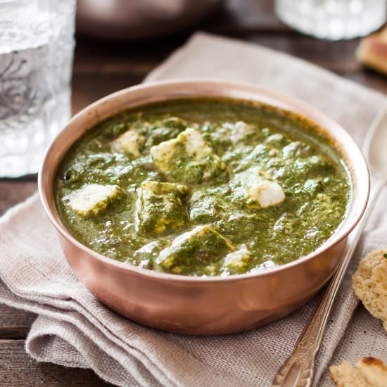 Indian Saag Paneer - Recipe photo by My Natural Family