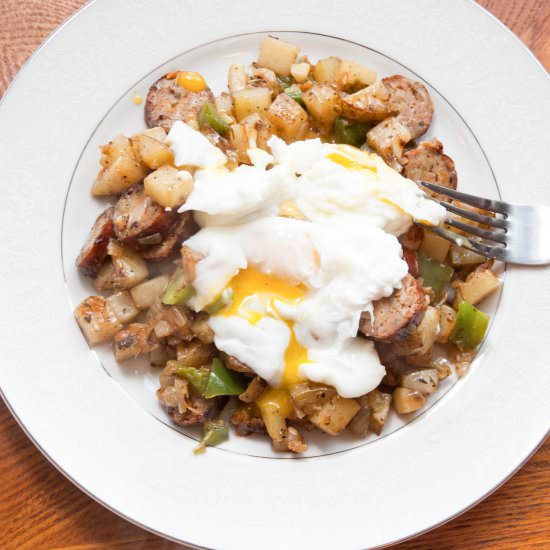 Sausage Hash n' Eggs - Recipe photo by servedfromscratch