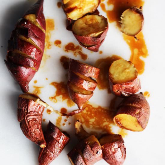 Sesame Soy Mirin-Glazed Korean Yams - Recipe photo by JessicaTom