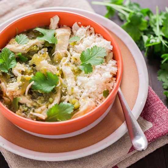 Shredded Chicken & Tomatillo Stew - Recipe photo by laughterandlemonade