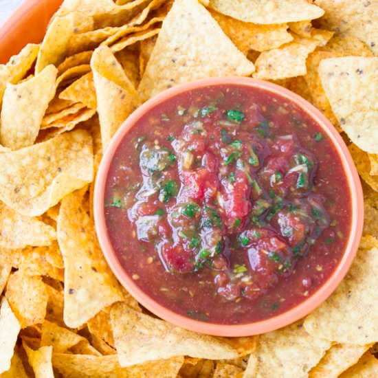 Restaurant Style Mexican Salsa - Recipe photo by two.purple.figs