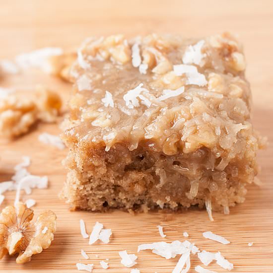 Oatmeal Cake with Coconut Walnut Icing - Recipe photo by mywifecancook